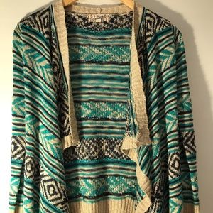Blue green cardigans gently used.